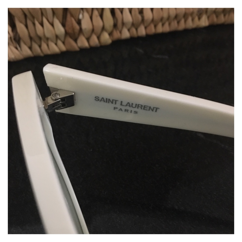 Yves Saint Laurent Sunglasses—White Frames w/Case - Picture 9 of 15